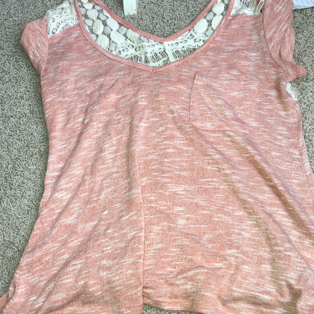 Pink lacey top